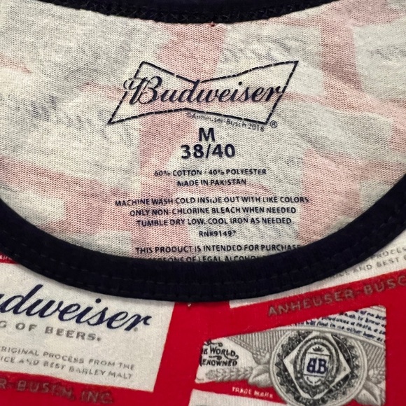 Budweiser Tank Top - M - Picture 4 of 5